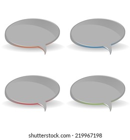 Empty speech bubbles