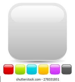 Empty square button or icon backgrounds with glossy effect