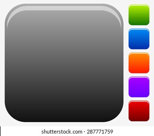 Empty square button or icon backgrounds for symbols.