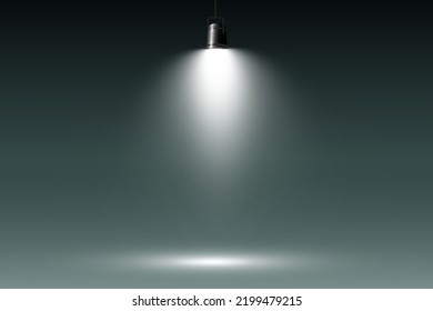 	
Empty stage with spotlights. Lighting devices on a transparent background.	