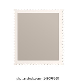 Empty stamp over isolated white background. Vector design 