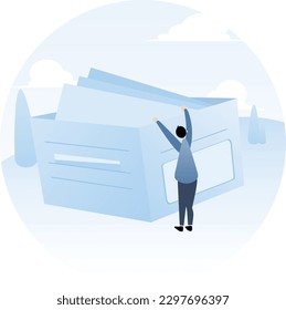 Empty state - the document or page has no content