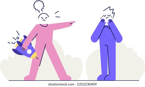 Empty state talk with friend illustration
