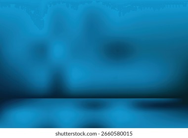 Plano de Fundo de Estúdio Vazio com Gradiente Azul Profundo