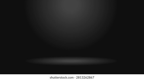 Empty Studio Background With Soft Center Lighting