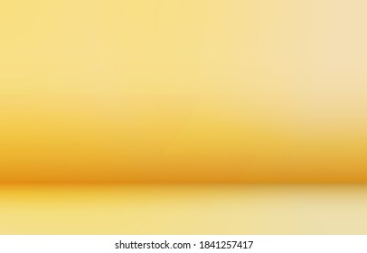 empty studio design background with gold color. vector background