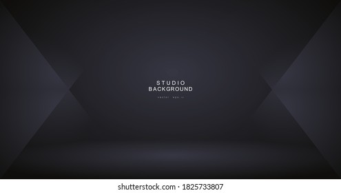 Empty studio room background. Backdrop light interior with copyspace for your creative project, Vector illustration EPS 10