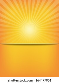 Empty Sun Sunburst Pattern template. Vector illustration