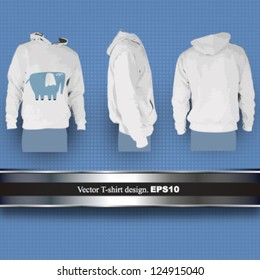 empty sweatshirt design. vector illustration