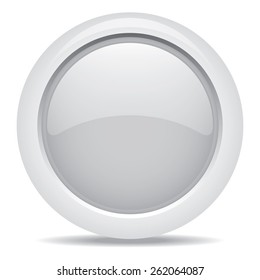 empty symbol icon luxury gray metal circle, business concept