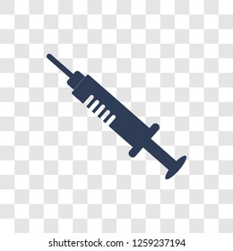 Empty syringe icon. Trendy Empty syringe logo concept on transparent background from Dentist collection