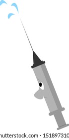 Empty syringe, illustration, vector on white background.
