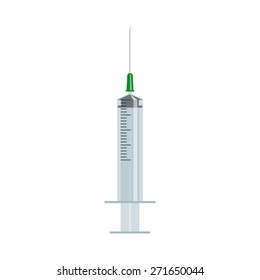 Empty syringe vector illustration