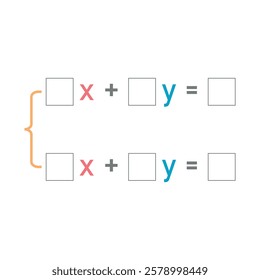 Empty system of two equations in mathematics.