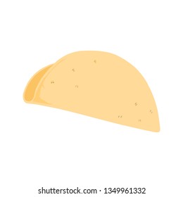 Empty Taco Shell With No Filling Vector