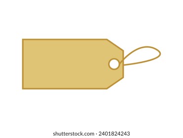 Empty tag icon on white background.