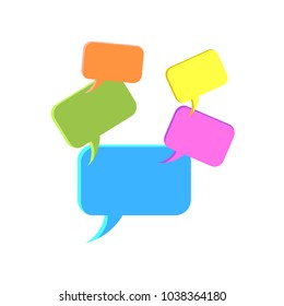 Empty talk bubble. Text message to communicate, comic books. Vector bubble.