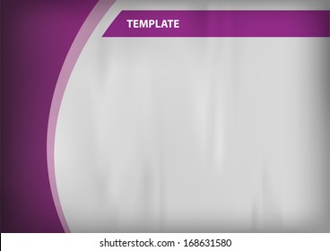 empty template - grey background with purple objects