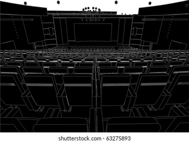 Empty Theater Vector 02