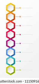 Empty timeline - concept of infographic. Vector.