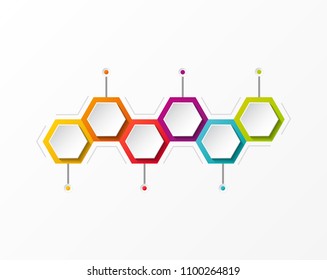 Empty timeline - concept of infographics. Vector.