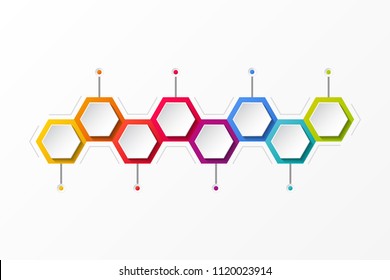 Empty timeline - concept of infographics. Vector.