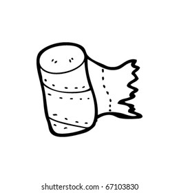 Empty Toilet Roll Cartoon Stock Vector (Royalty Free) 67103830