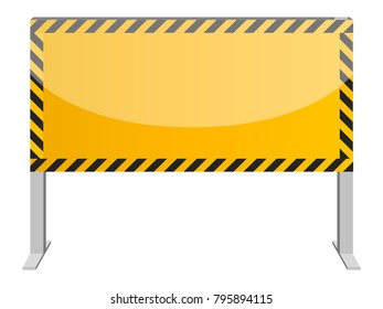 Empty traffic signal on a white background, Vector illustration