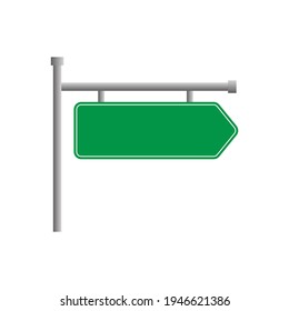 Empty Traffic Signs Isolated On White Stock Vector (royalty Free 