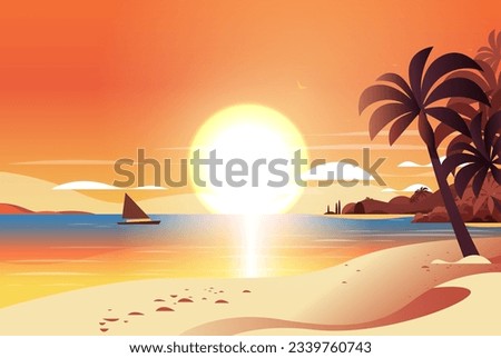 empty tropical beach seaside view sea vacation destination ocean holiday travel concept