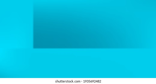 Empty Turquoise Azure Original Screens Background. Bright Ocean Blank Smooth Surface Backdrop. Aqua Blue Water Smooth Watercolor Colorful Surface. Sea Dark Vibrant Modern Gradient Mesh Illustration.