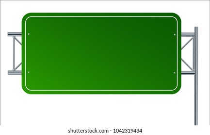 Empty Urban Big Board Billboard Blank Stock Vector (Royalty Free ...