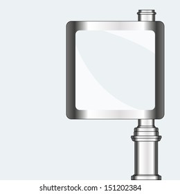 empty urban blank billboard illustration. board EPS10 illustration