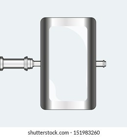 empty urban blank billboard illustration. board EPS10 illustration
