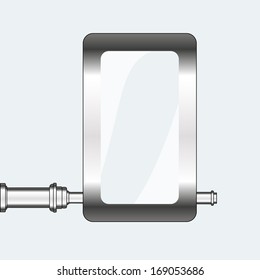 empty urban blank billboard illustration. board EPS10 illustration