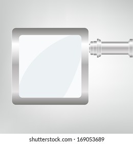 empty urban blank billboard illustration. board EPS10 illustration