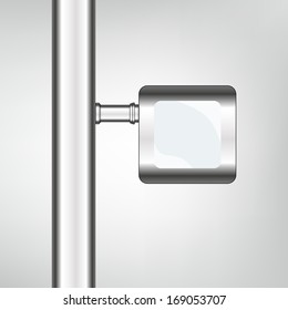 empty urban blank billboard illustration. board EPS10 illustration