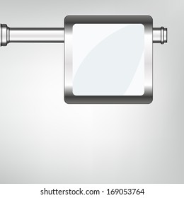 empty urban blank billboard illustration. board EPS10 illustration