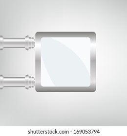 empty urban blank billboard illustration. board EPS10 illustration