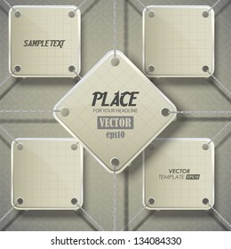 empty vector background on a chain