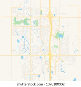 Map Of Airdrie Alberta Empty Vector Map Airdrie Alberta Canada Stock Vector (Royalty Free)  1398180302 | Shutterstock