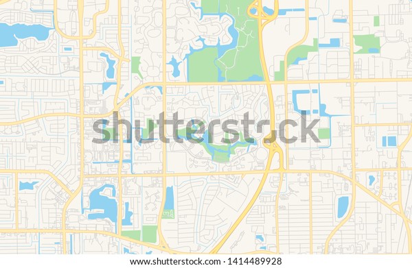 coconut creek florida map Empty Vector Map Coconut Creek Florida Royalty Free Stock Image coconut creek florida map