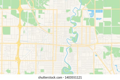 Empty Vector Map Fargo North Dakota Stock Vector (Royalty Free ...