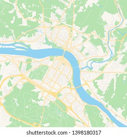 Map Of Fredericton Streets Empty Vector Map Fredericton New Brunswick: Vector De Stock (Libre De  Regalías) 1398180317 | Shutterstock