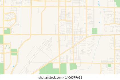 Empty vector map of Goodyear, Arizona, USA, printable road map created in classic web colors for infographic backgrounds.