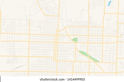 Empty vector map of Joplin, Missouri, United States of America, printable road map created in classic web colors for infographic backgrounds.