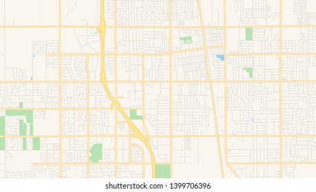 Empty Vector Map Lancaster California Usa Stock Vector (Royalty Free ...