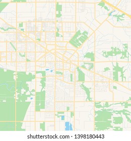 Empty vector map of Langley, British Columbia, Canada, printable road map created in classic web colors for infographic backgrounds.