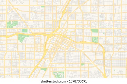 Empty Vector Map Las Vegas Nevada Stock Vector (Royalty Free ...