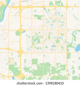 Empty Vector Map Strathcona County Alberta Stock Vector (Royalty Free ...